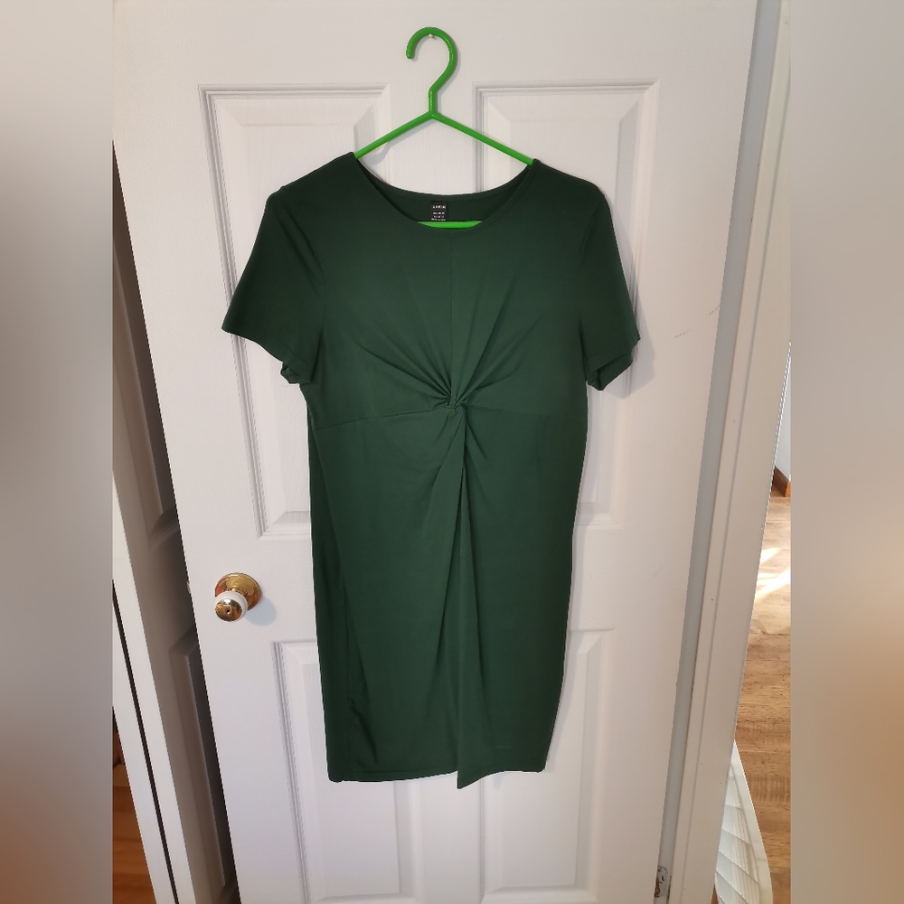 SHEIN Maternity Twist Front Solid Bodycon Dress Size XL